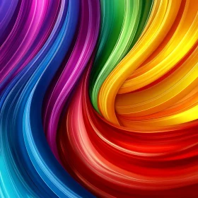 Swirling Color Spectrum Abstract Art