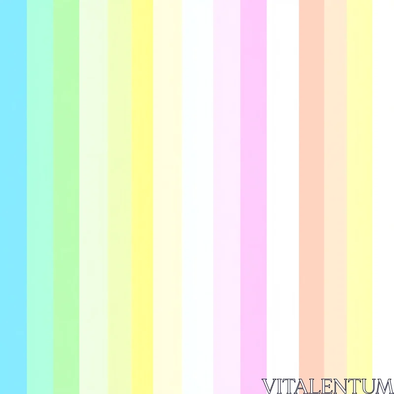 AI ART Soft Pastel Vertical Color Bands