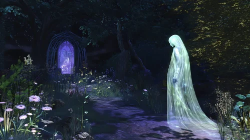 Mystical Ghost in the Woods