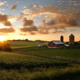 Golden Hour on the Farm