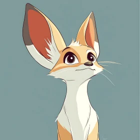 Cute Fox with Big Ears