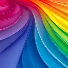 Rainbow Gradient Abstract Design
