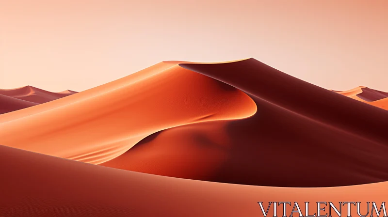 Enchanting Sahara Wallpaper with Dune Sands and Sunset | Minimal Retouching AI Image