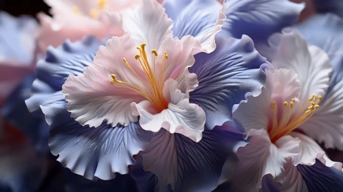 Exquisite Floral Artwork: ZBrush Style with Ming Dynasty Influence