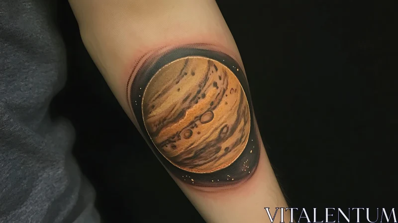 Intricate Planet Tattoo Design AI Image