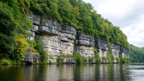 Green Cliffs by the River