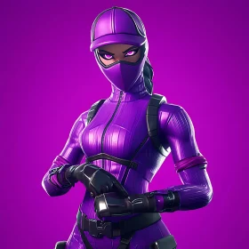 Masked Purple Character