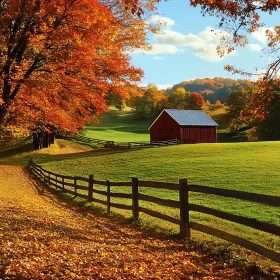 Scenic Autumn Farm View