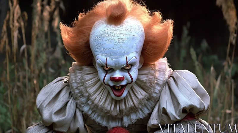 Pennywise the Clown - Sinister Portrait AI Image