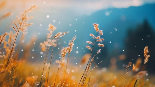 Golden Field with Bokeh