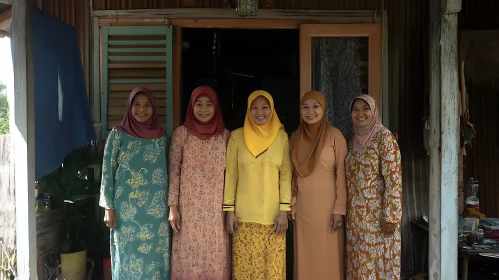 Colorful Tradition: A Group of Women
