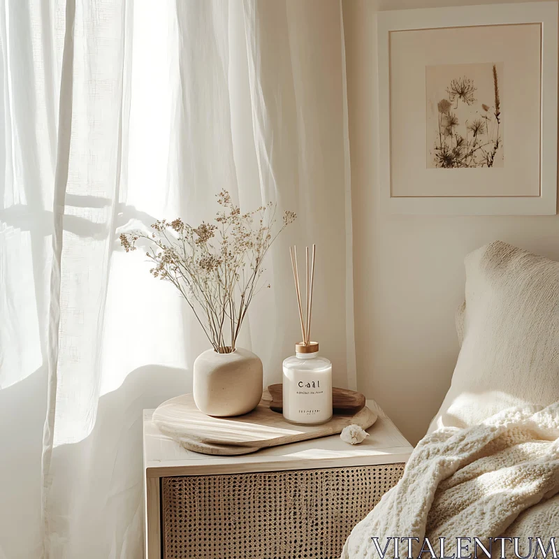 AI ART Neutral Tones and Soft Textures in Home Decor