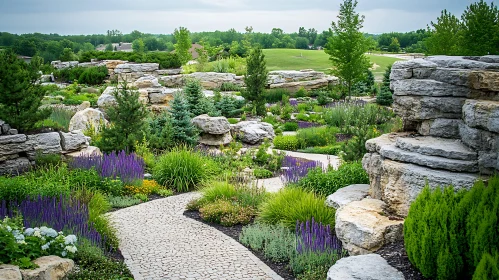 Scenic Stone Garden Landscape