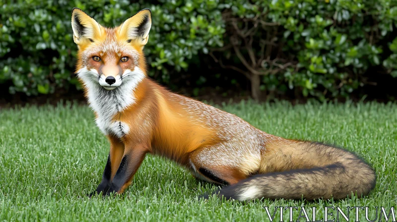 Red Fox Portrait AI Image