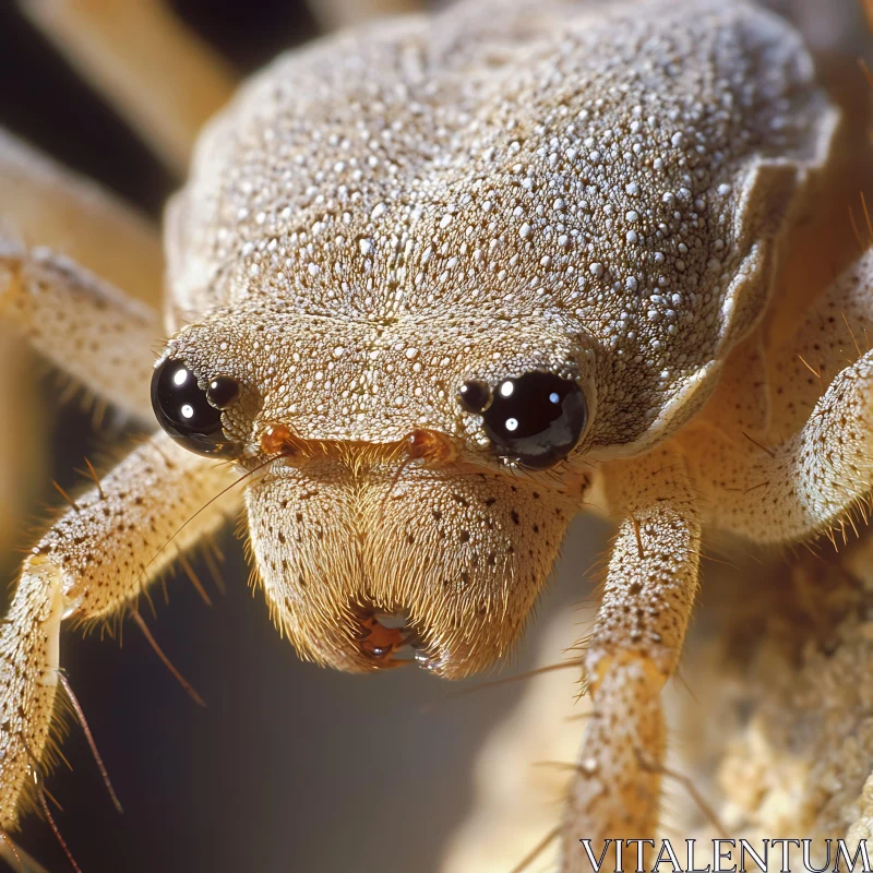 Detailed Spider Macro Photography AI Image