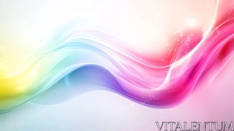 AI ART Fluid Pastel Gradient with Light Streaks