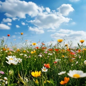 Summer Field of Flowers