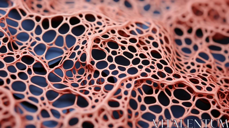 Intricate Cellular Surface - A Fascinating Blend of Science and Art AI Image
