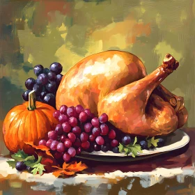 Autumnal Abundance: A Thanksgiving Still Life