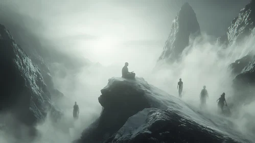 Mountain Meditation in the Mist