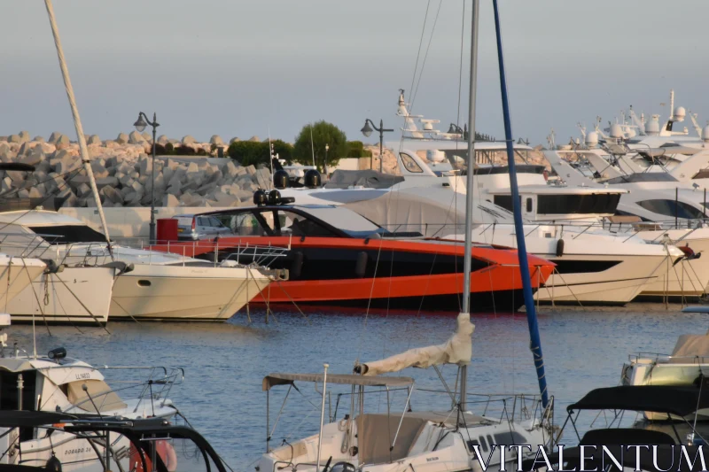 Yacht in Limassol Free Stock Photo