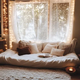 Comfortable Room Interior with Soft Lighting