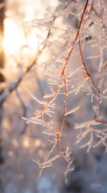 Winter Frost on Branches