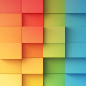 Spectrum of Colors Geometric Composition