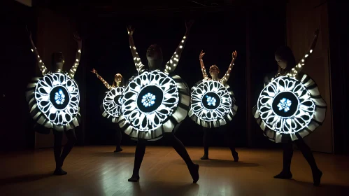 Dazzling Light-Up Costumes in Dance Show