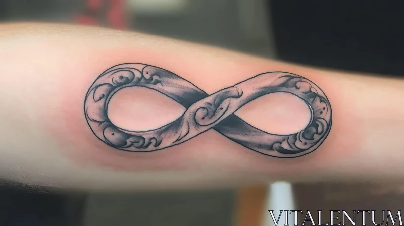 Ornamental Infinity Arm Tattoo AI Image