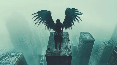 Winged Guardian of the Foggy City