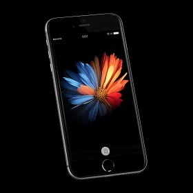 Smartphone with Flower Screen Design