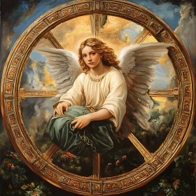 Angel in Circle of Light