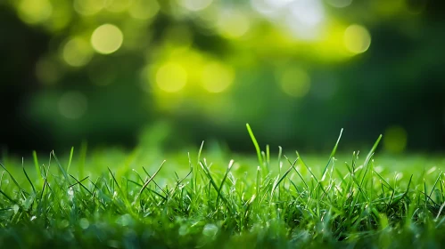 Close-Up of Fresh Green Lawn