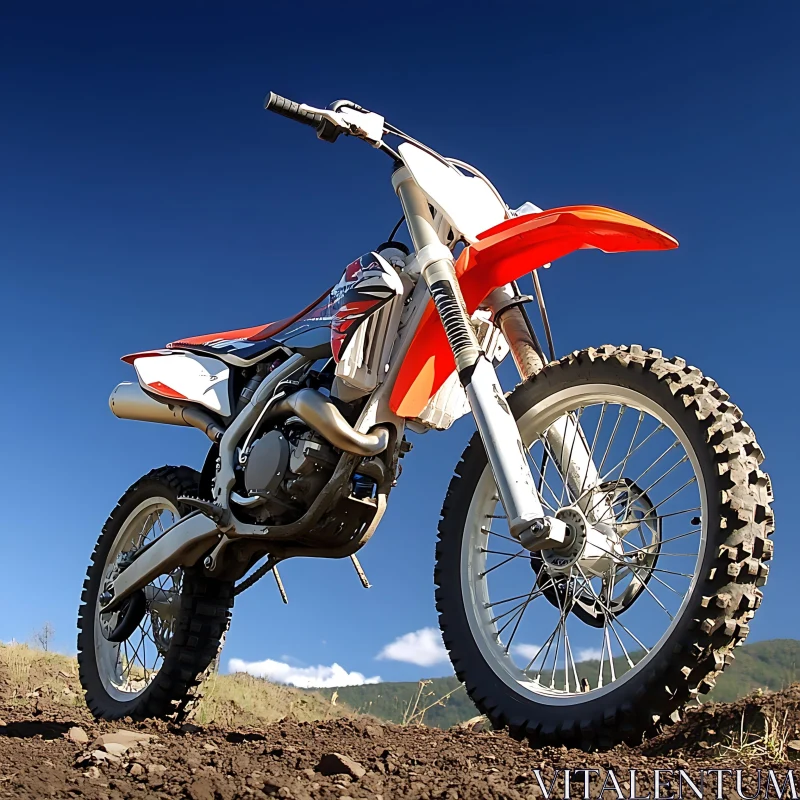 Off-Road Motorcycle in Action AI Image