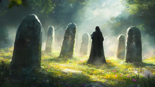 Standing Stones in Sunlight