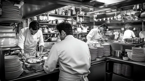 Culinary Art in a Professional Kitchen