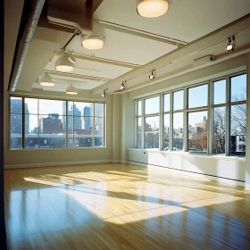 Bright Room Overlooking the City