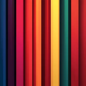 Colorful Vertical Stripes Abstract Art