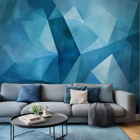 Blue Geometric Interior Design