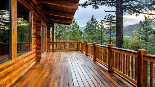 Cabin in the Woods: A Terrace View