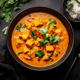 Rich and Spicy Chicken Curry Bowl