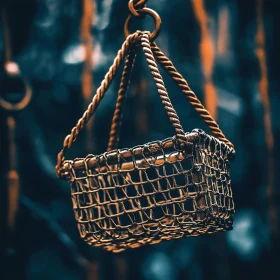 Hanging Basket with Geometric Patterns