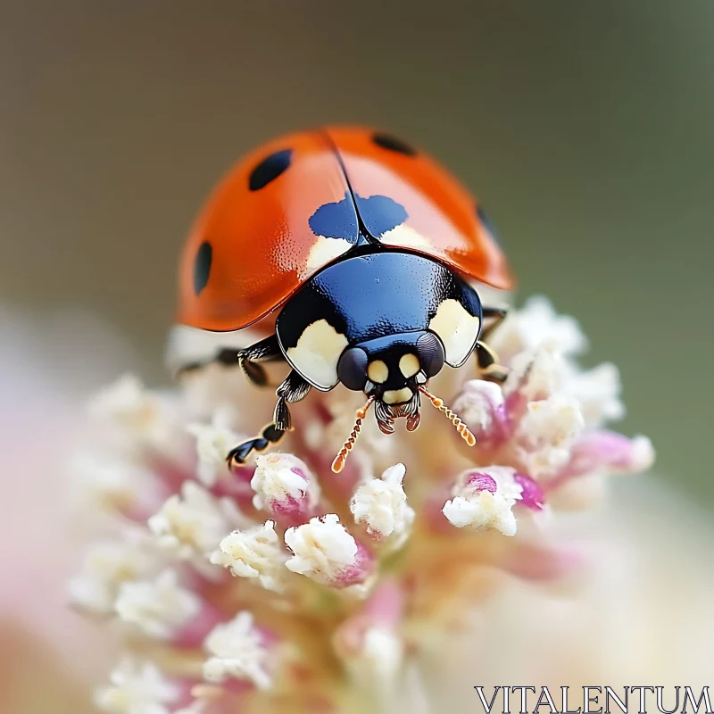 AI ART Ladybug Macro Photography