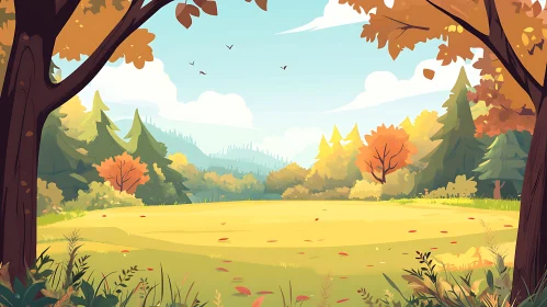 Autumnal Forest Glade