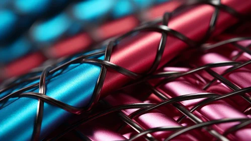 Multi-color Wire Mesh in Selective Focus