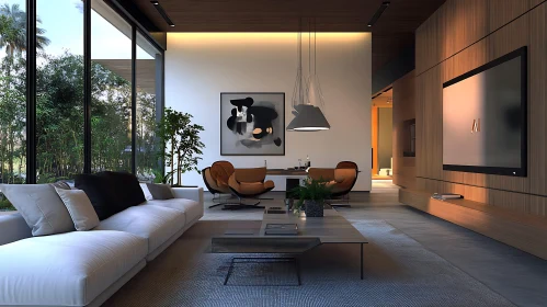 Contemporary Interior with Natural Light