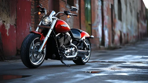 Urban Motorcycle Scene