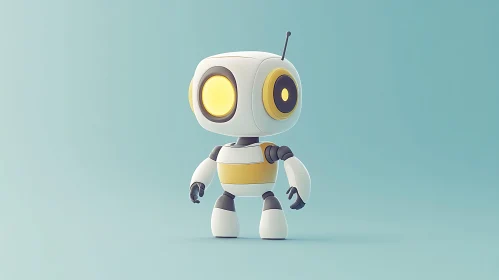 Cartoon Robot Character Illustration