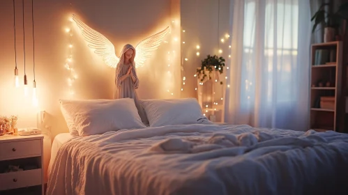 Angelic Serenity in Bedroom